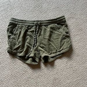 Women’s army green shorts